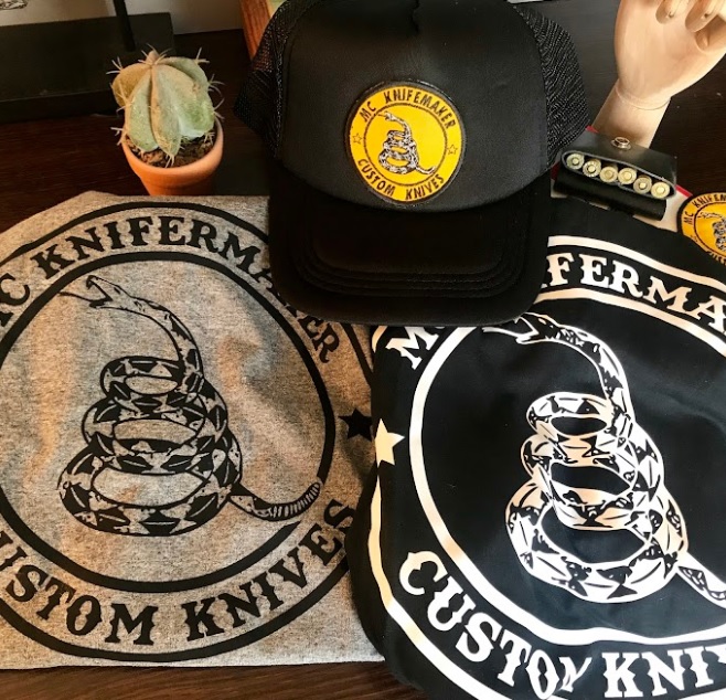 MC Knifemaker T-Shirts and Trucker SnapBack Caps
